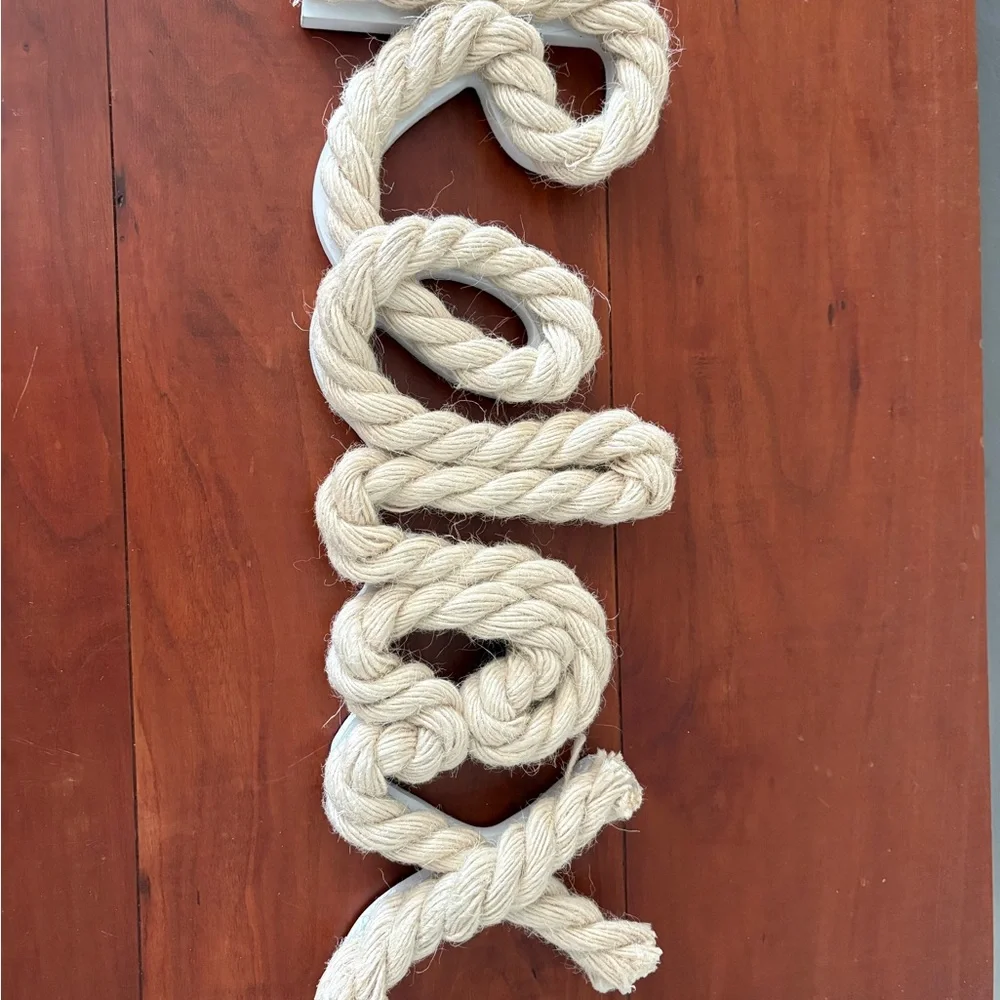 Relax Rope Word Sign Coastal Nautical Decor - Picture 6 of 6